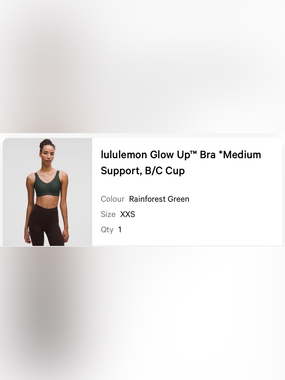 lululemon Glow Up Bra *Medium Support, B/C Cup